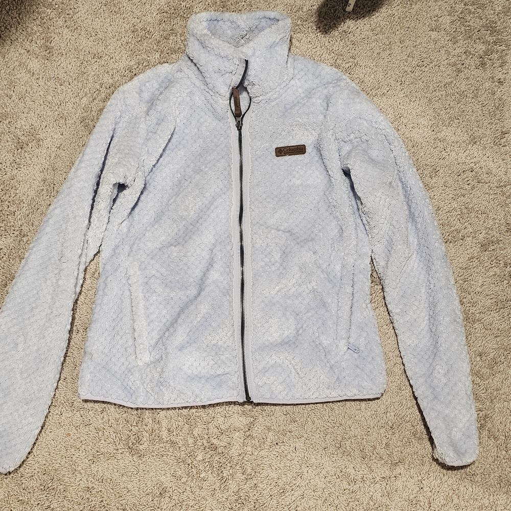 Columbia Soft Blue Teddy Jacket